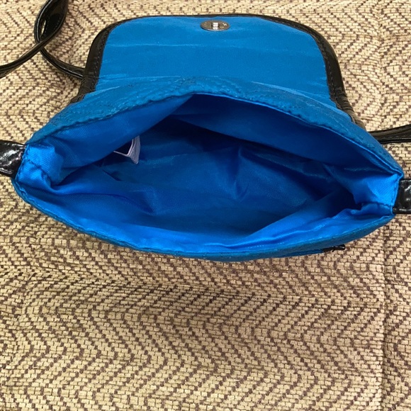 Avon Blue Quilted Fabric Cross-Body Bag - Picture 6 of 7